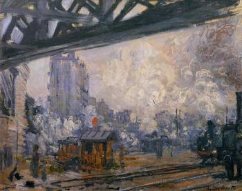 尅勞德 莫奈 Exterior View of the Saint-Lazare Station 尅勞德 莫奈 Exterior View of the Saint-Lazare Station